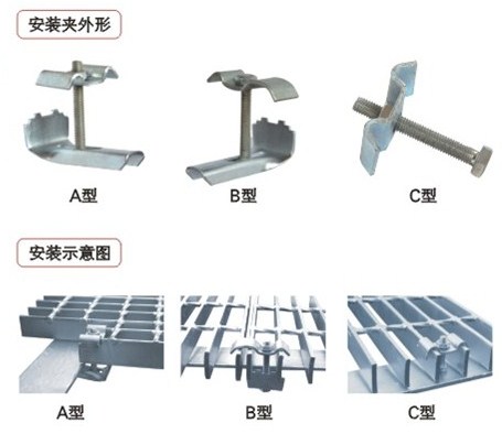 鋼格板固定卡